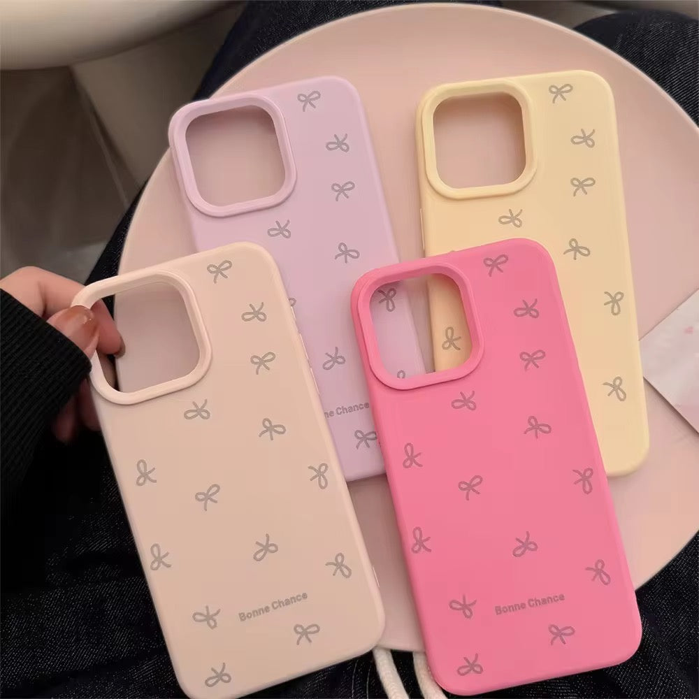 Blossom Case — Cute Bow Silicone Shockproof Case