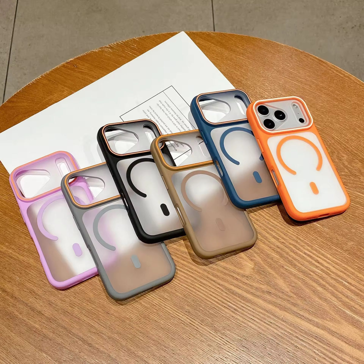 Frosted MagSafe Duo Case – Two-Tone Shockproof Cover for iPhone 17 Pro & 17 Pro Max