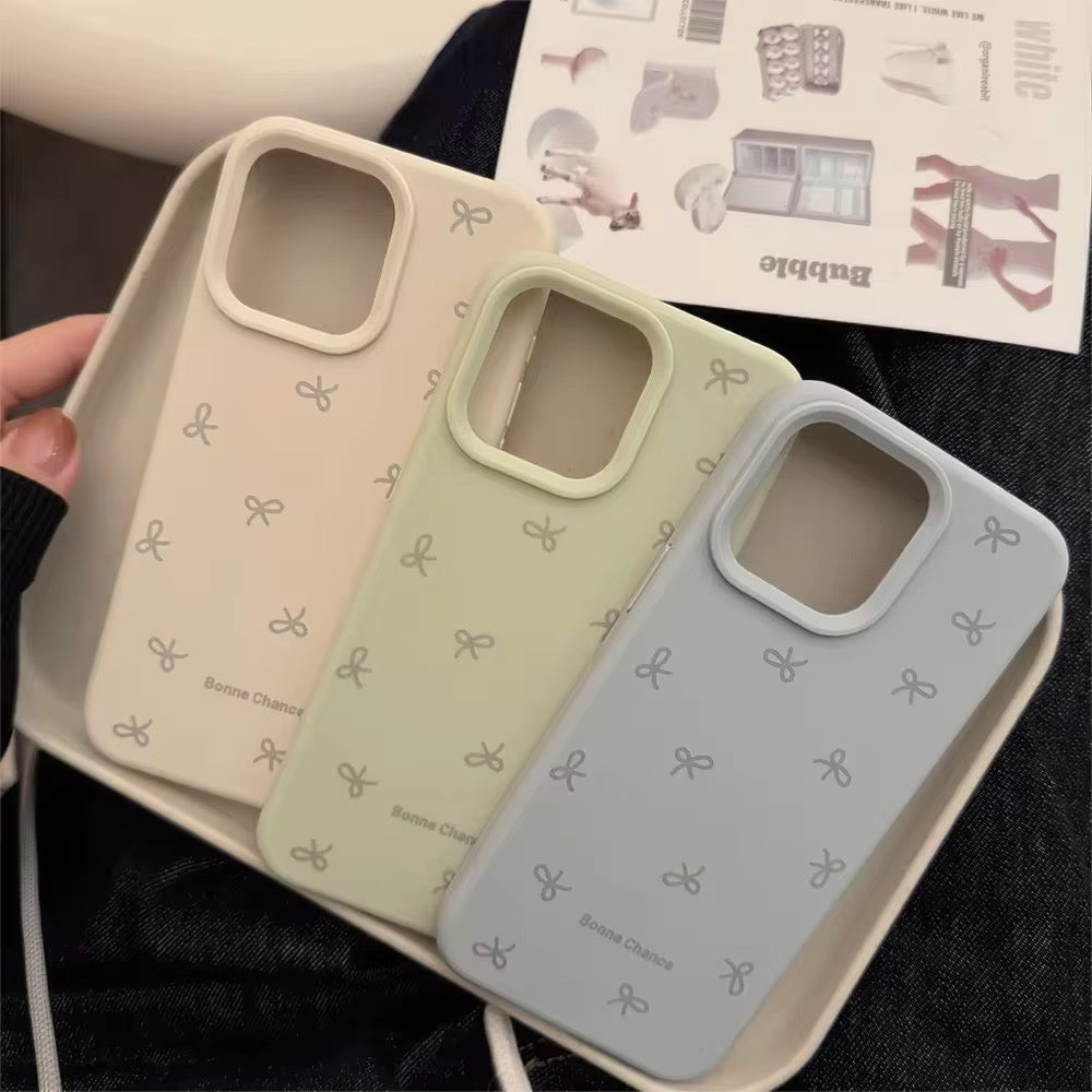 Blossom Case — Cute Bow Silicone Shockproof Case