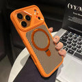 Carbon Fiber MagSafe Stand Case – Shockproof Magnetic Cover with 360° Ring Holder