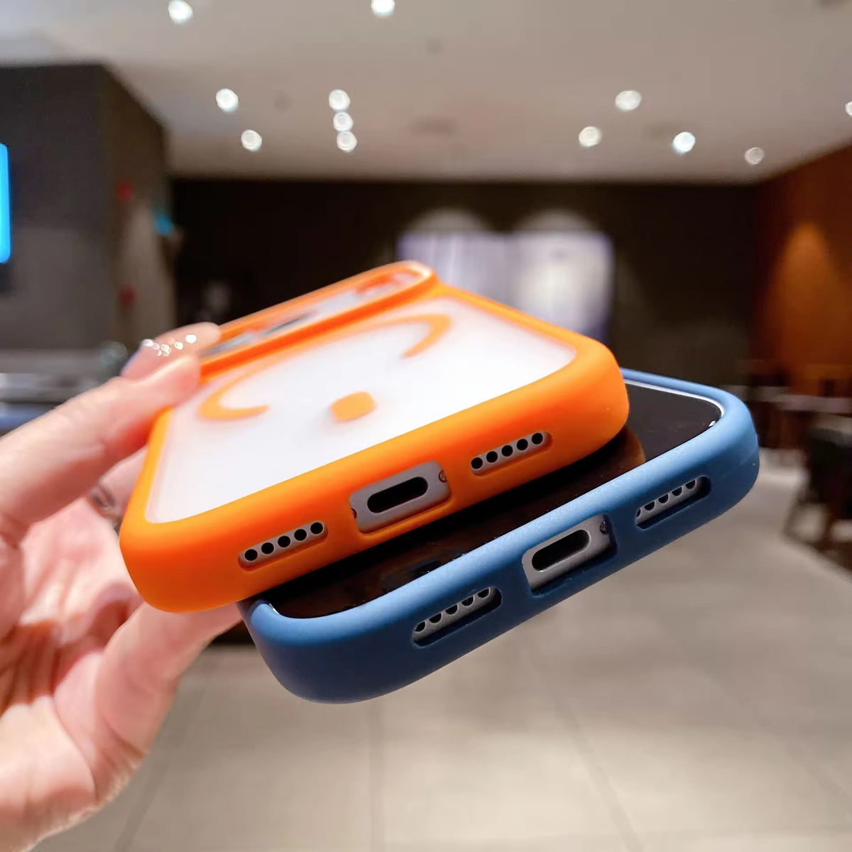 Frosted MagSafe Duo Case – Two-Tone Shockproof Cover for iPhone 17 Pro & 17 Pro Max