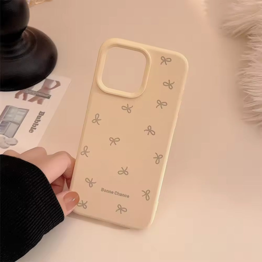 Yellow - Blossom Case — Cute Bow Silicone Shockproof Case