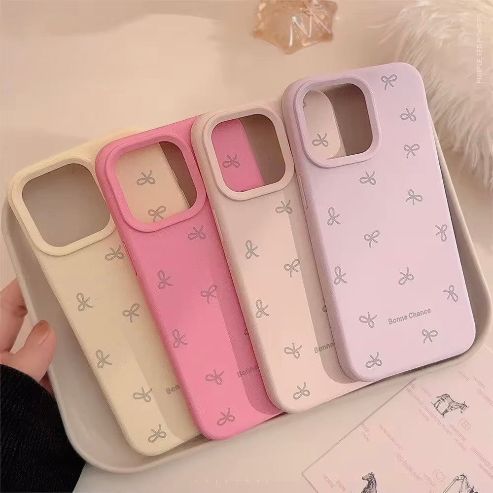 Blossom Case — Cute Bow Silicone Shockproof Case