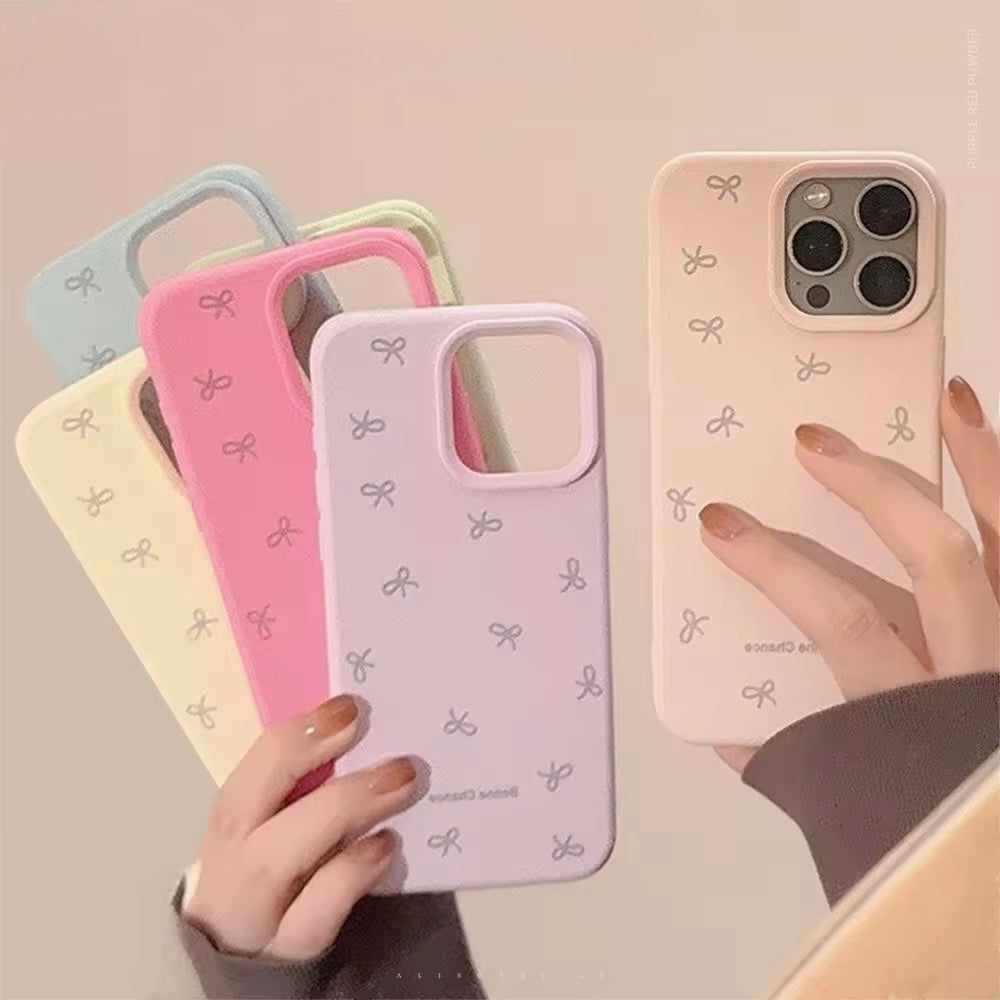 Blossom Case — Cute Bow Silicone Shockproof Case
