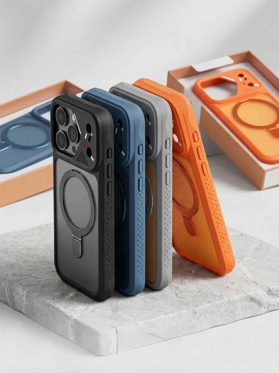 STRAPCASE Slider Shield case side view showing camera slider mechanism