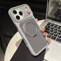 Carbon Fiber MagSafe Stand Case – Shockproof Magnetic Cover with 360° Ring Holder