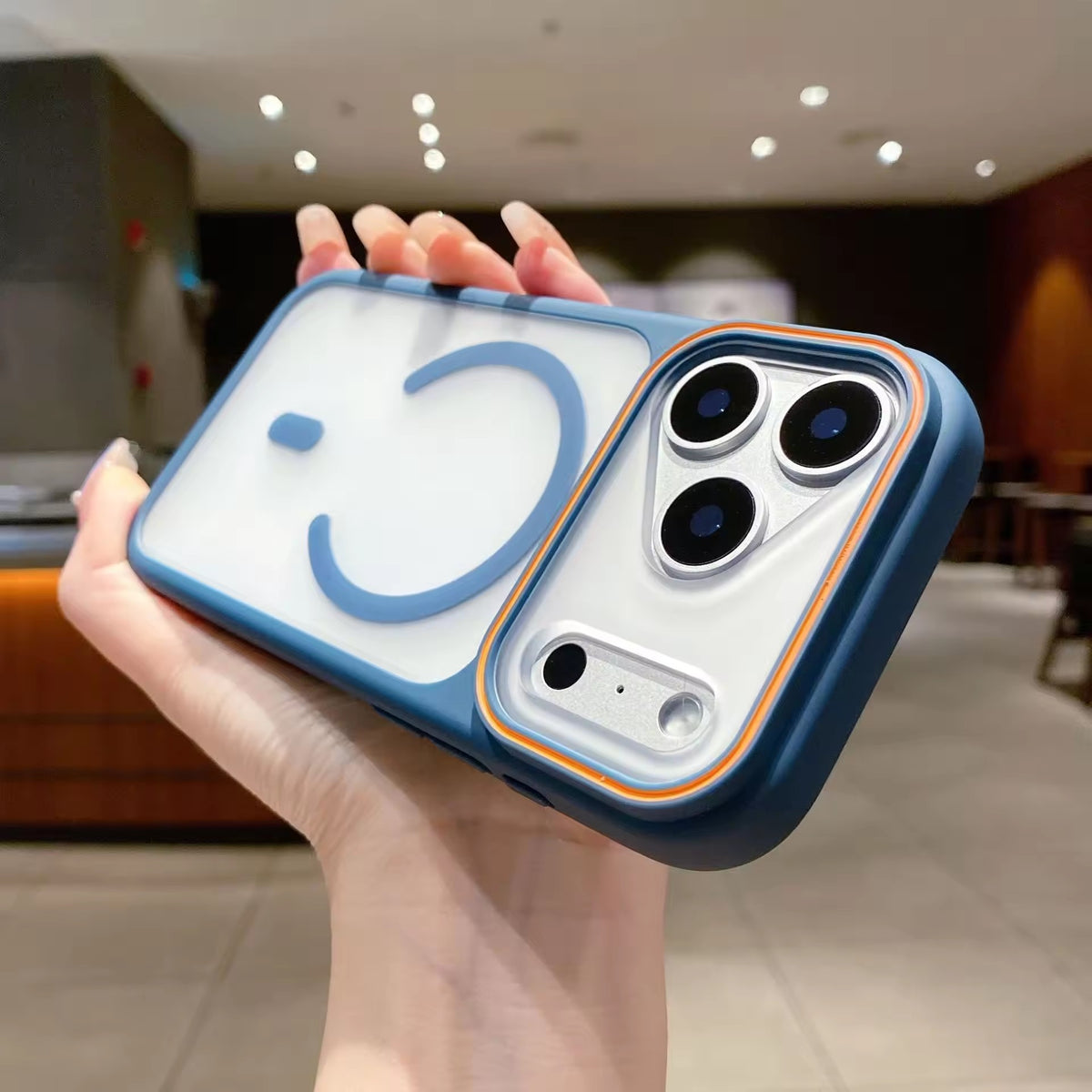 Frosted MagSafe Duo Case – Two-Tone Shockproof Cover for iPhone 17 Pro & 17 Pro Max