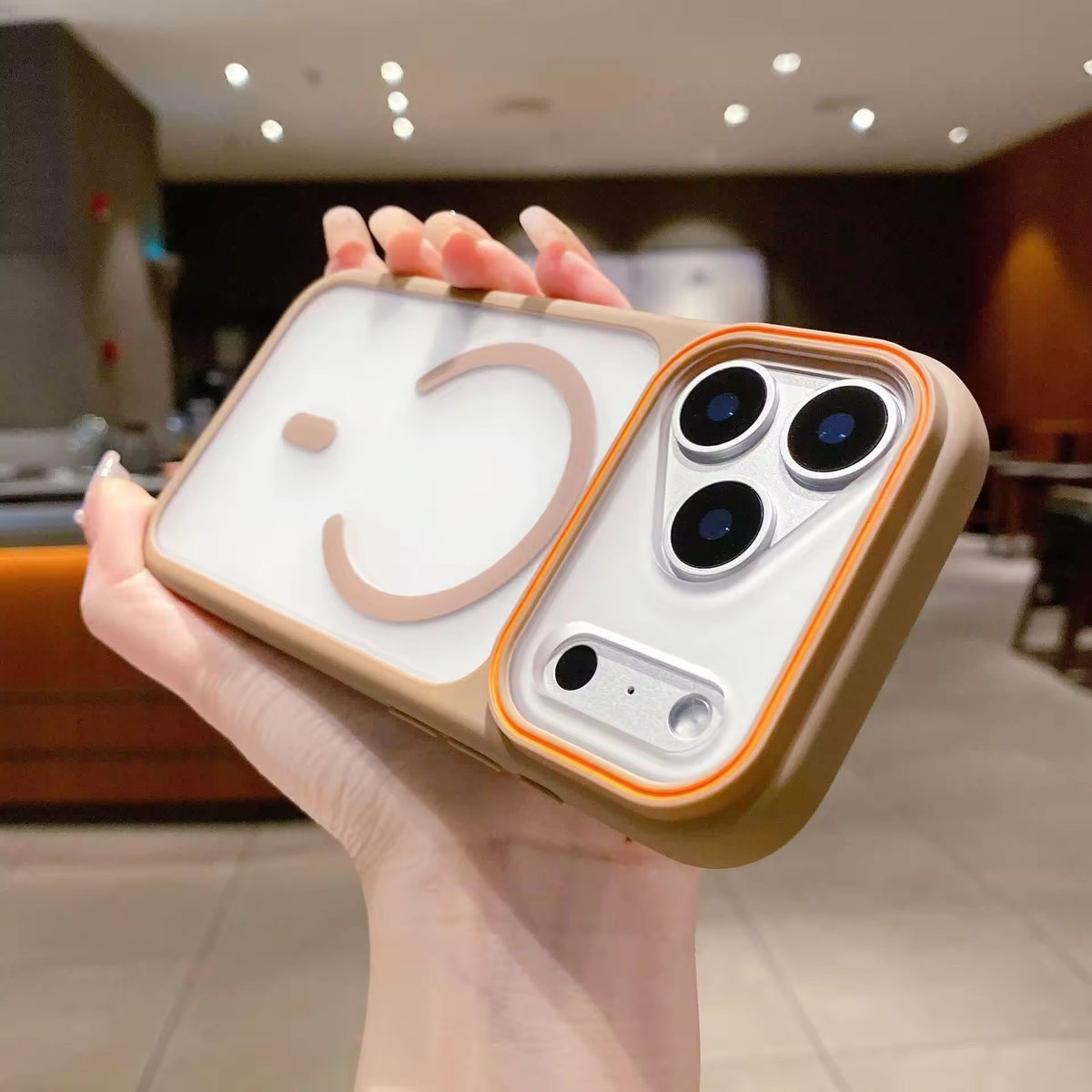 Frosted MagSafe Duo Case – Two-Tone Shockproof Cover for iPhone 17 Pro & 17 Pro Max