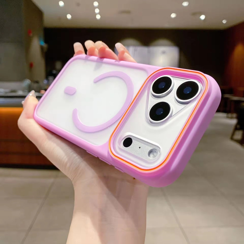 Frosted MagSafe Duo Case – Two-Tone Shockproof Cover for iPhone 17 Pro & 17 Pro Max